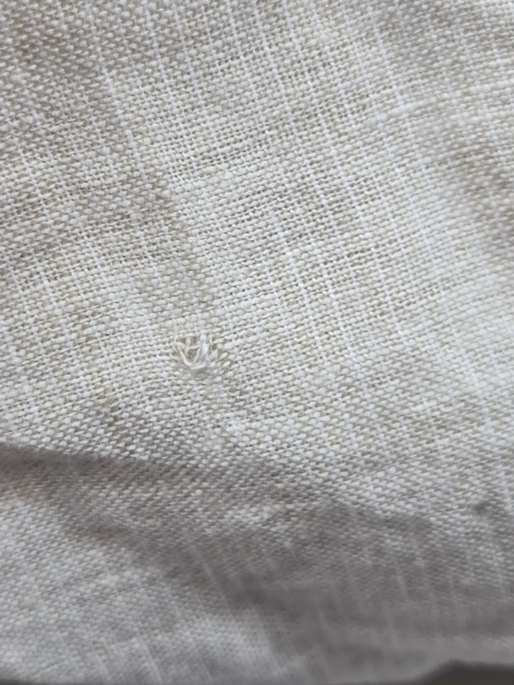 QUINCE European Linen Duvet Cover King/Cal King Natural Mini Pinstripe 7604